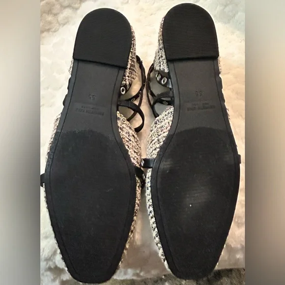 Kenneth Cole Tweed Mason Ballet Flats ankle strap women’s size 5.5M - Picture 13 of 15